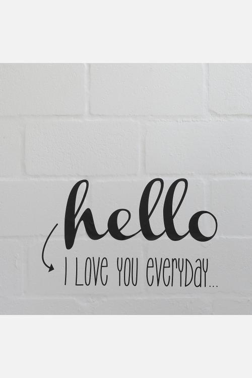 Hello Wall Decal