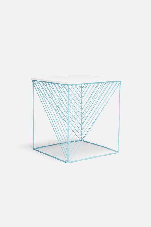 Teal Square Table