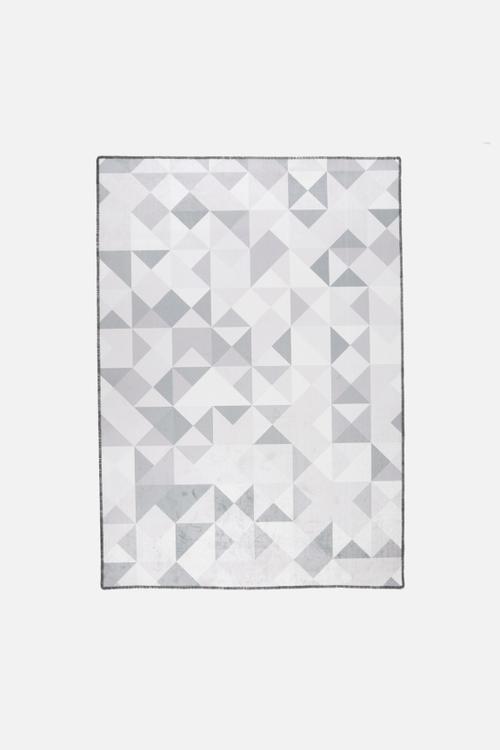 Grey Geo Printed Rug