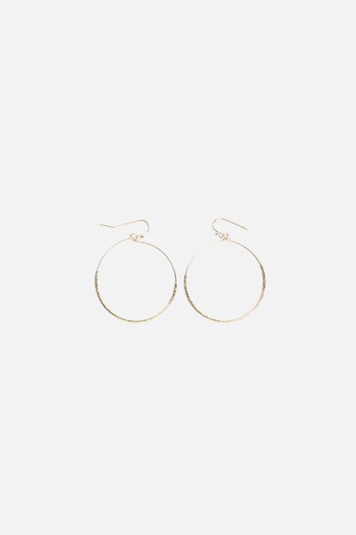 Fine Hoop & Metal Bead Earrings