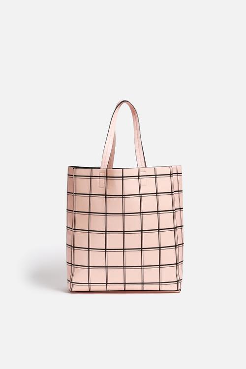 Pastel Grid Shopper