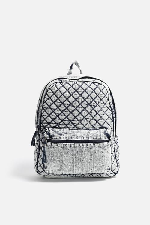 Denim Quilt Backpack