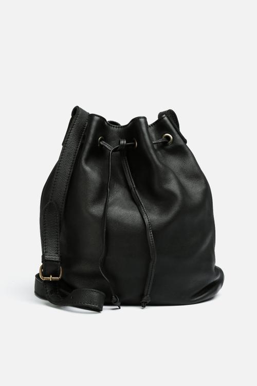 Inge Leather Bucket Bag