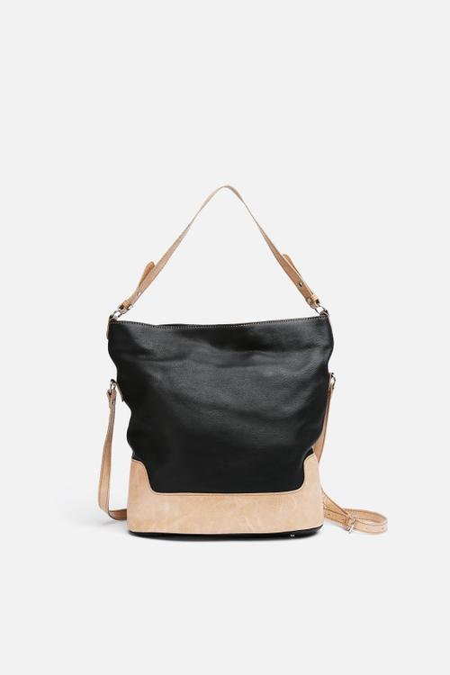Karien Leather Bucket Bag