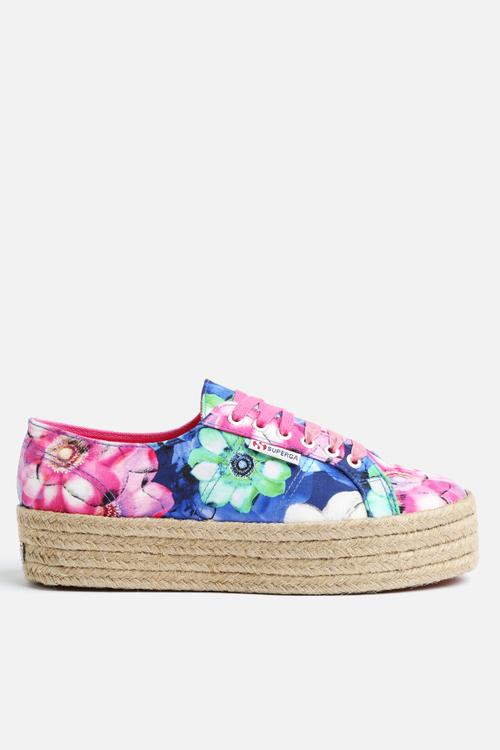 2790 Floral Espadrille Wedge