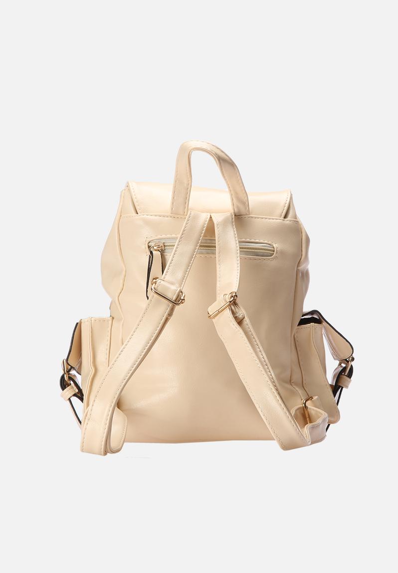 large cream backpack