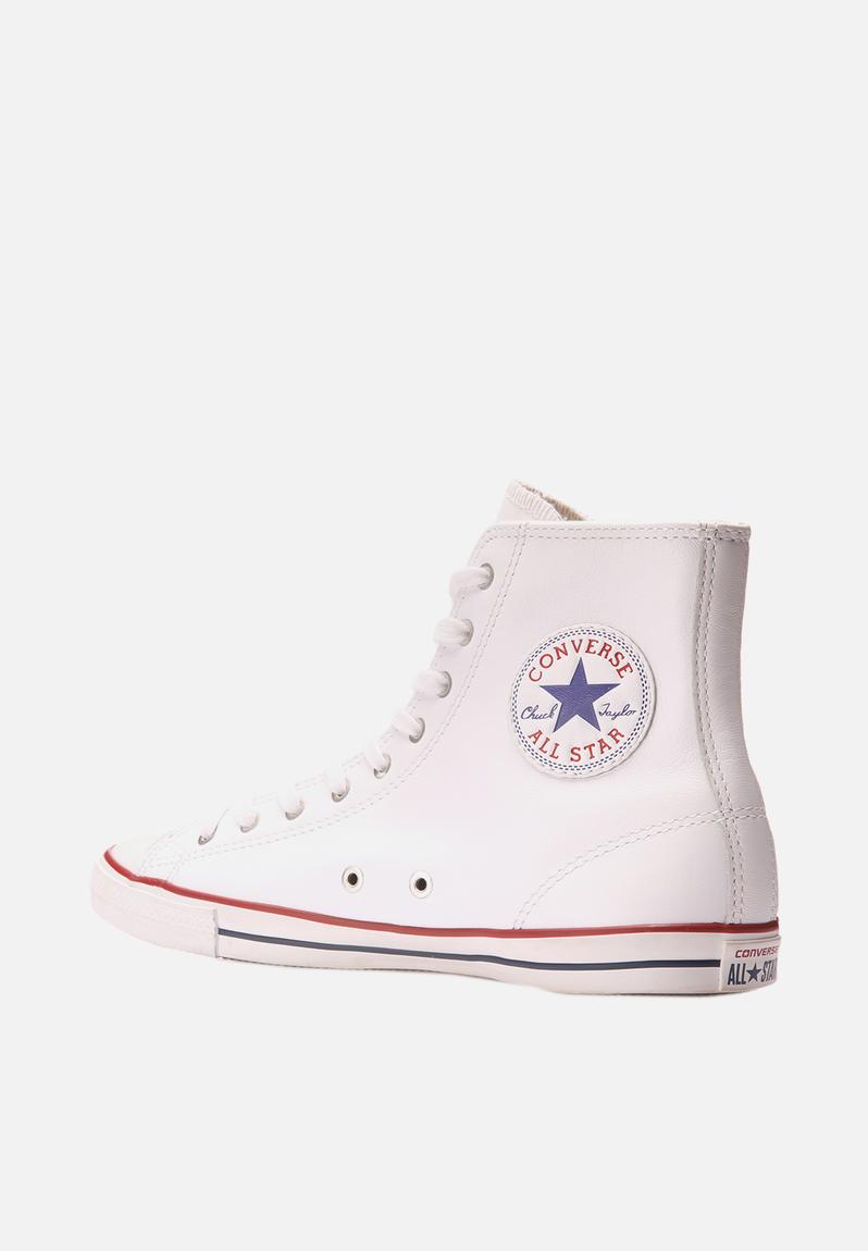 chuck taylor all star platform clean leather high top white
