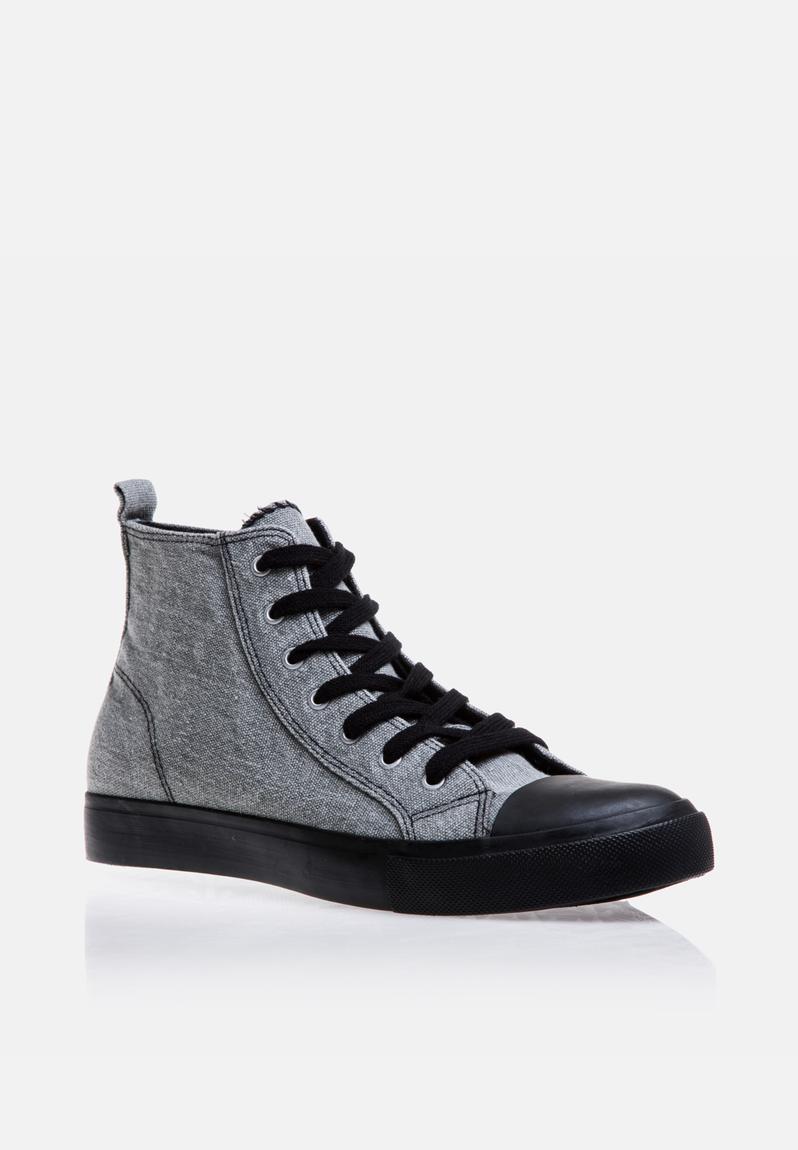 Base High-Top Sneaker – Grey Cheap Monday Sneakers | Superbalist.com