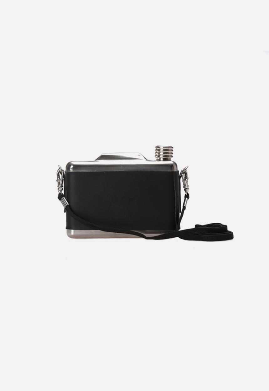Big Blue - Camera Hip Flask – Black