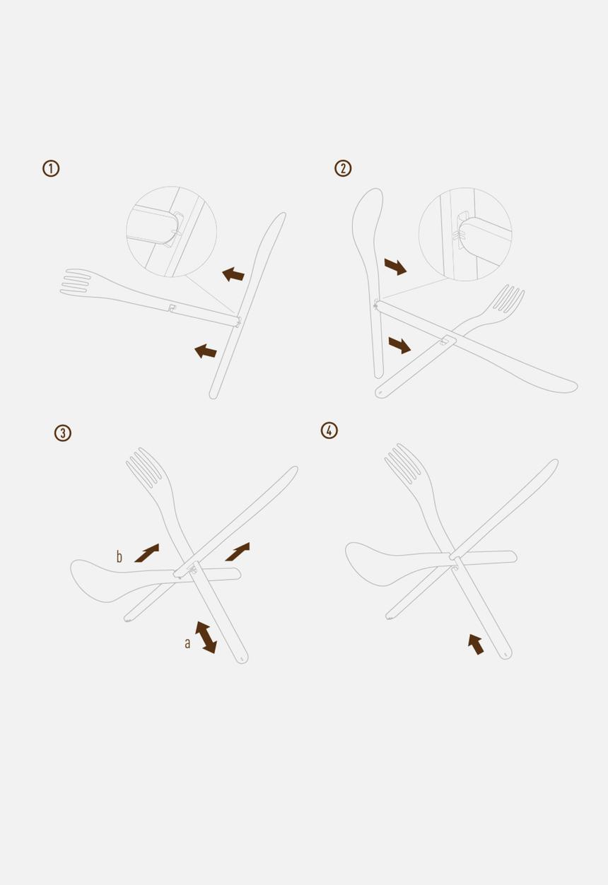 Ding 3000 - JOIN Cutlery Set of 4 (12 Pcs)