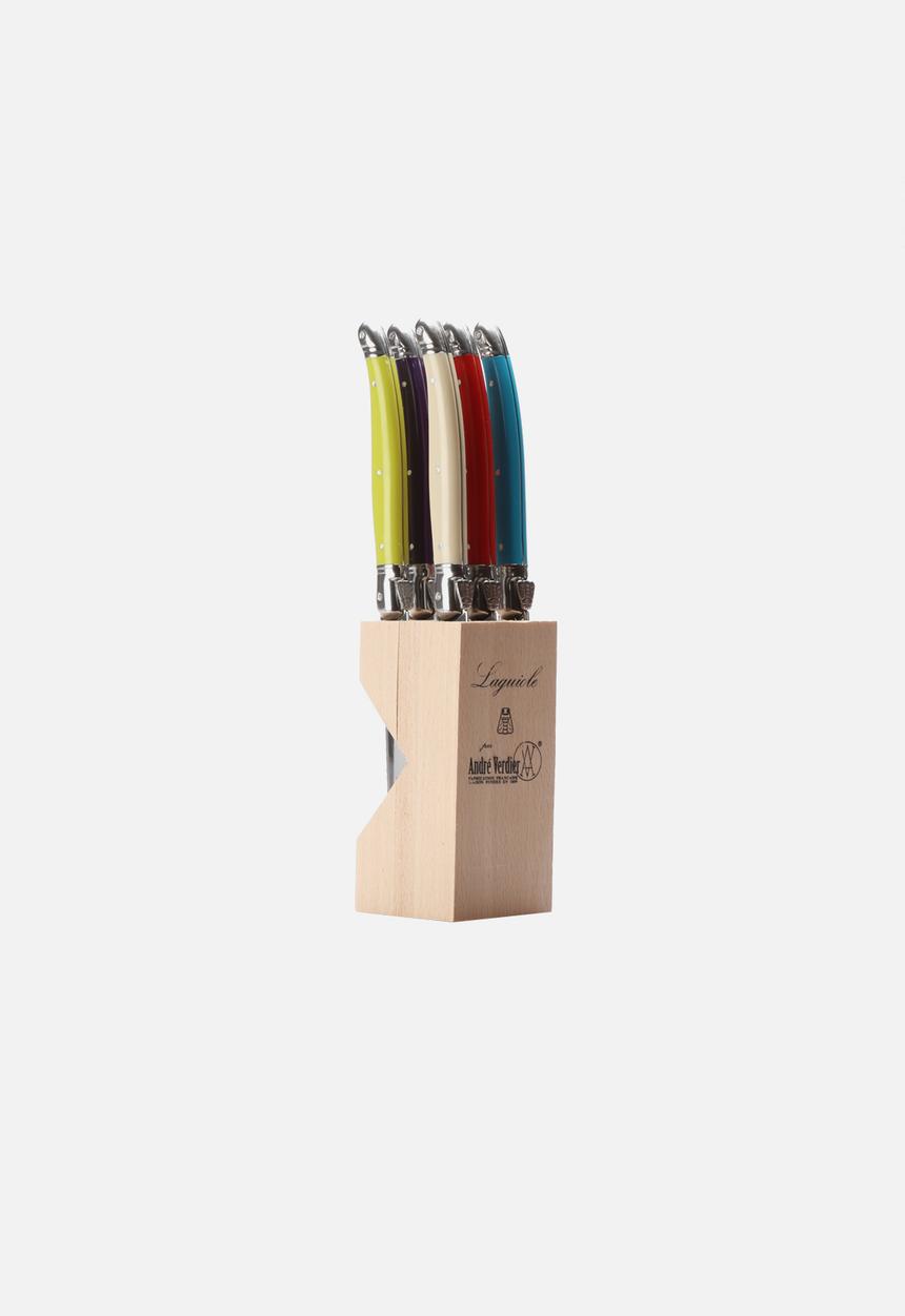 André Verdier - Fan Tabletop Knife Block Set of 6