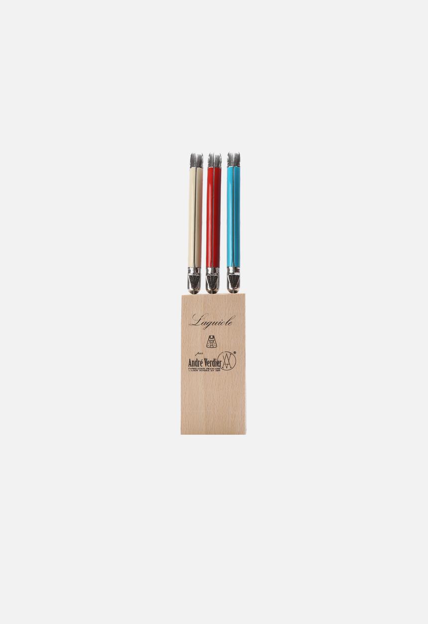 André Verdier - Fan Tabletop Knife Block Set of 6