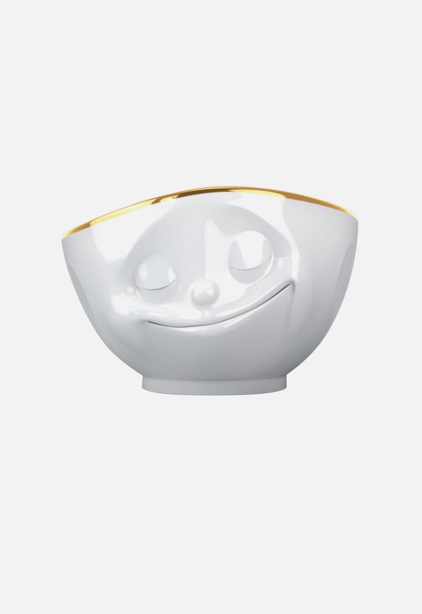 Tassen - Golden Rimmed Happy Bowl