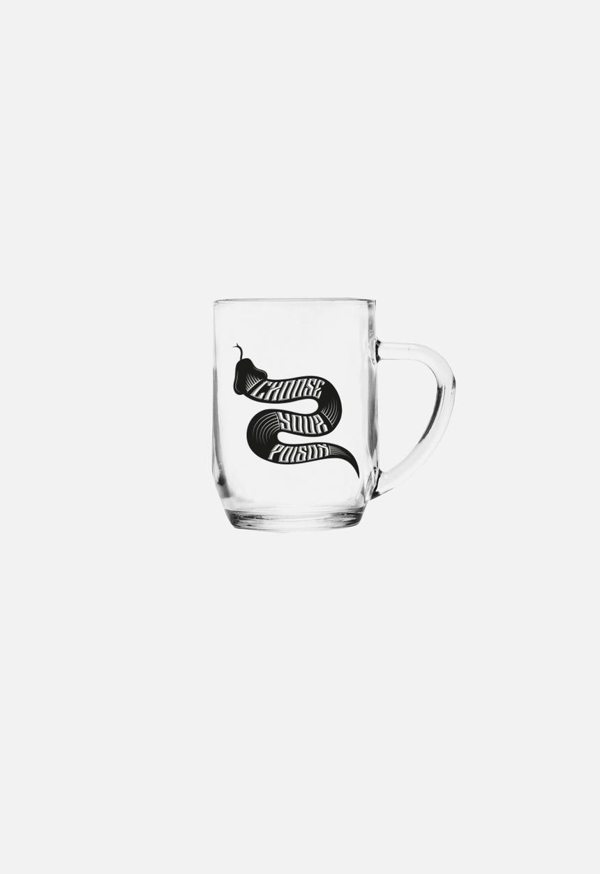 Superbalist Bar and Wine - Eagle/Snake Crest & Typo Beer Mugs Set of 2 