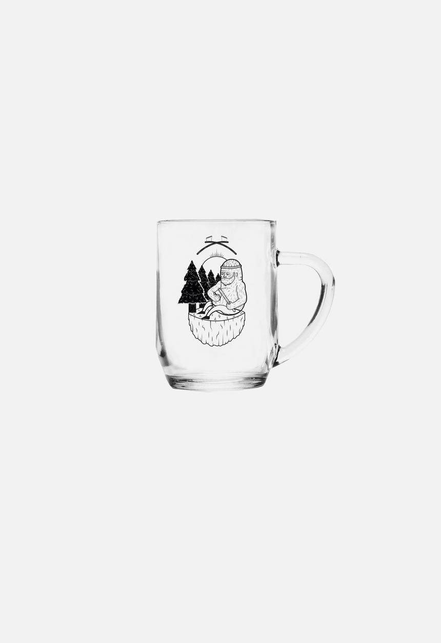 Superbalist Bar and Wine - Lumber Jack Crest & Typo Beer Mugs Set of 2