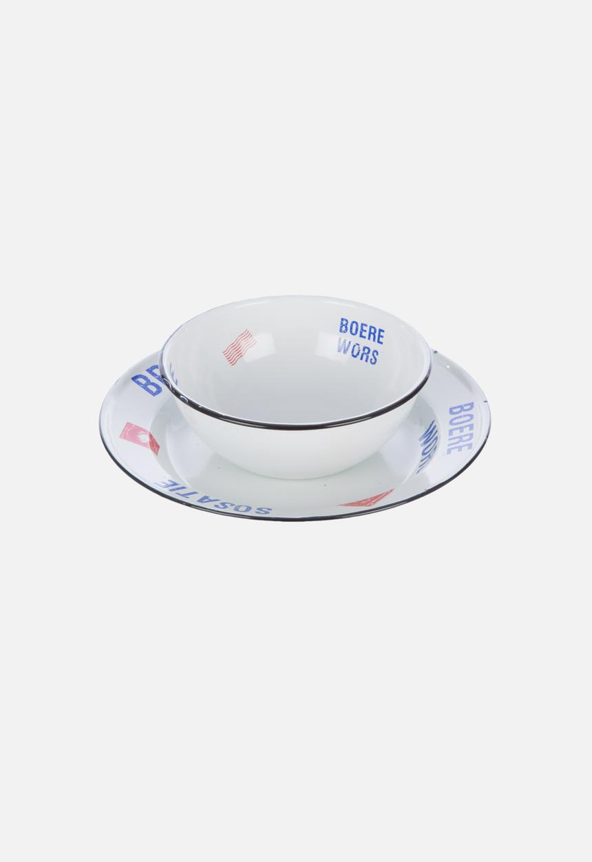 pret-a-pot - Large Words Plate & Bowl Set of 2