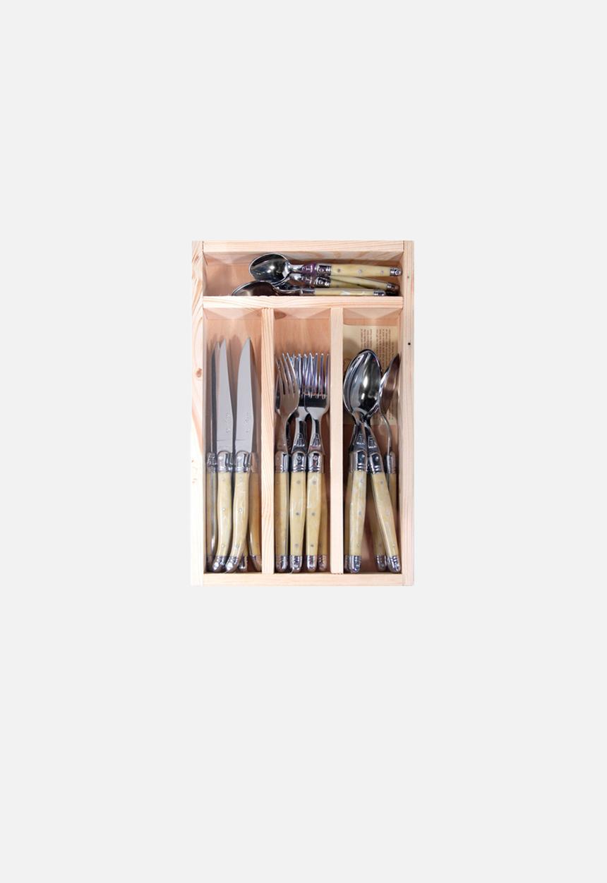 Jean Dubost - Laguiole 24 Piece Cutlery Set