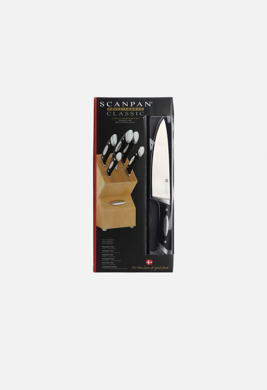 SCANPAN - Classic Knife Block Set 6 Piece