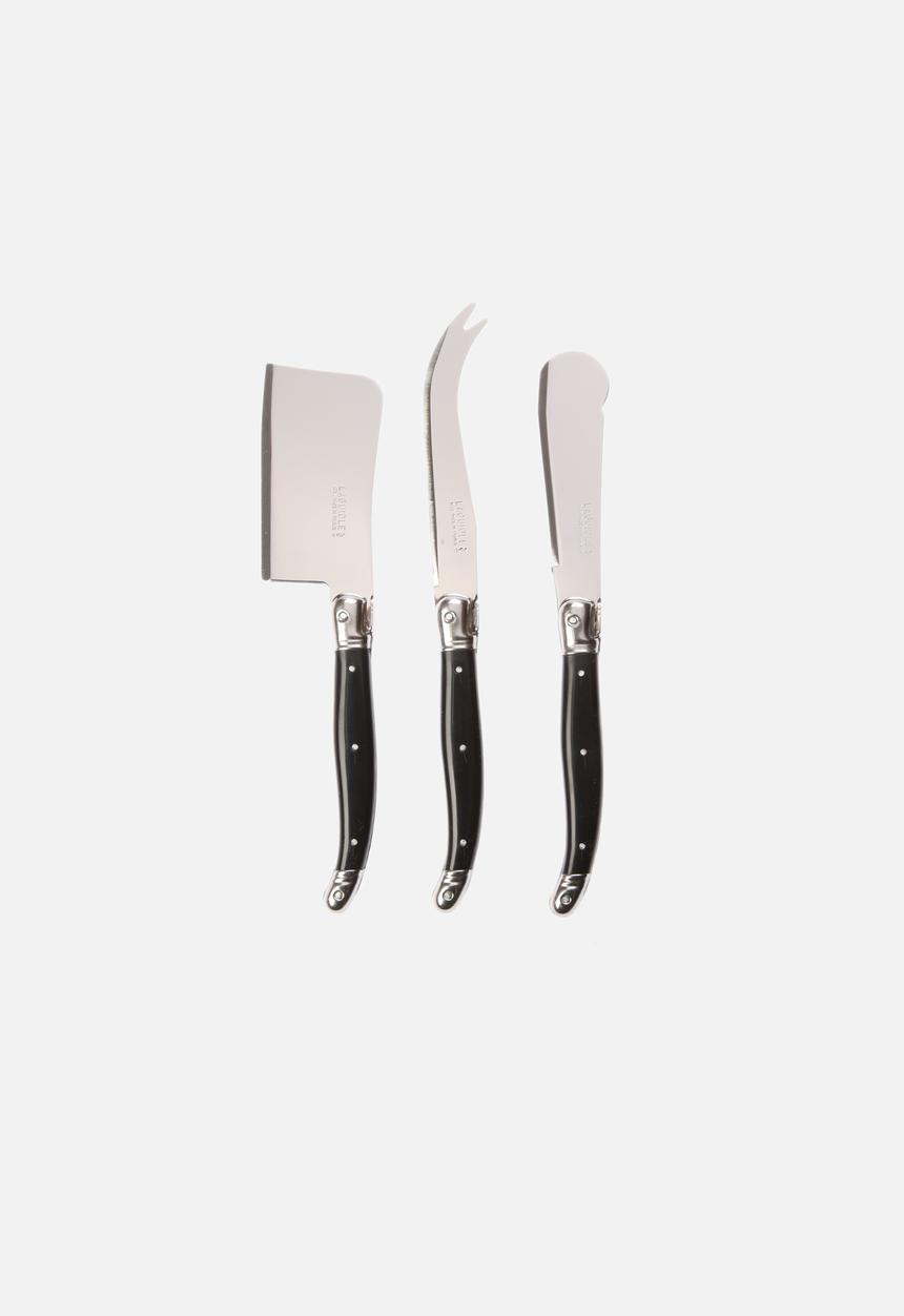 André Verdier - Laguiole 3 Pc Cheese Knife Set