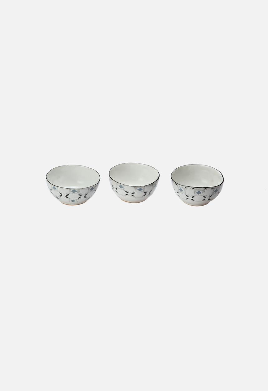 Mervyn Gers Ceramics - Geometric Dip Bowls