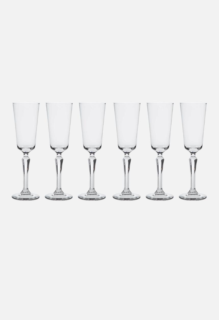 Spksy - Champagne Flute Glass Set of 6