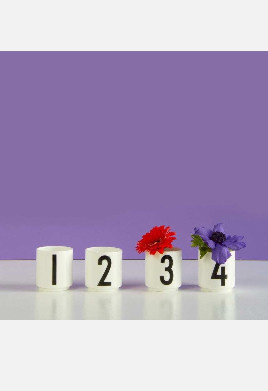 Design Letters - 1,2,3,4 Espresso Cups Set Of 4