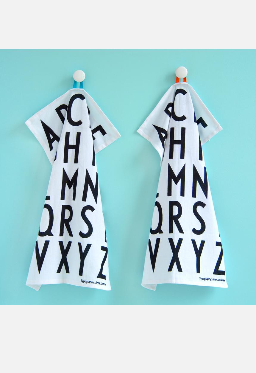 Design Letters - Tea Towels Set Of 2 