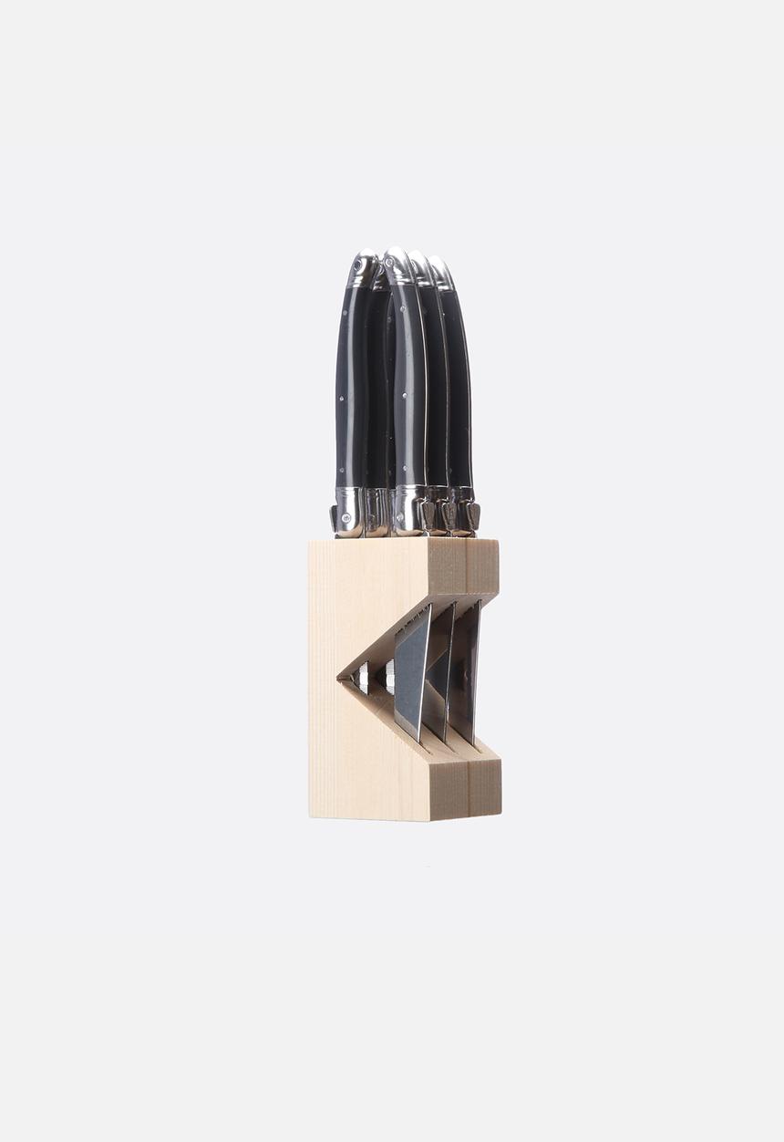 Jean Dubost - Tabletop Knife Block Set of 6  