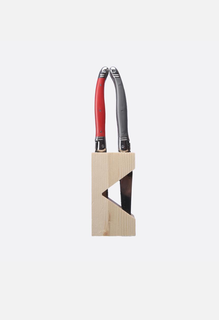 Jean Dubost - Tabletop Knife Block Set of 6 
