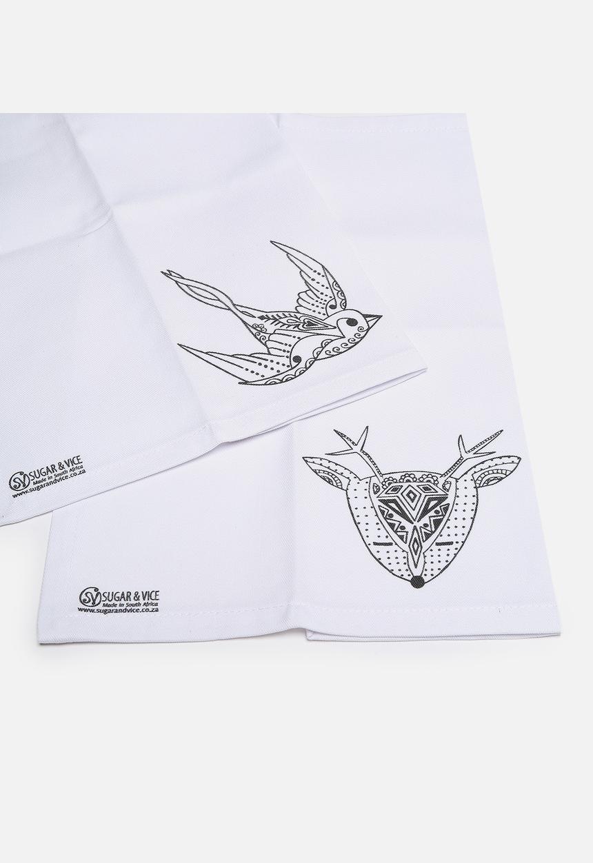 Sugar & Vice - Deer Me & Flying Solo Napkins Set of 2