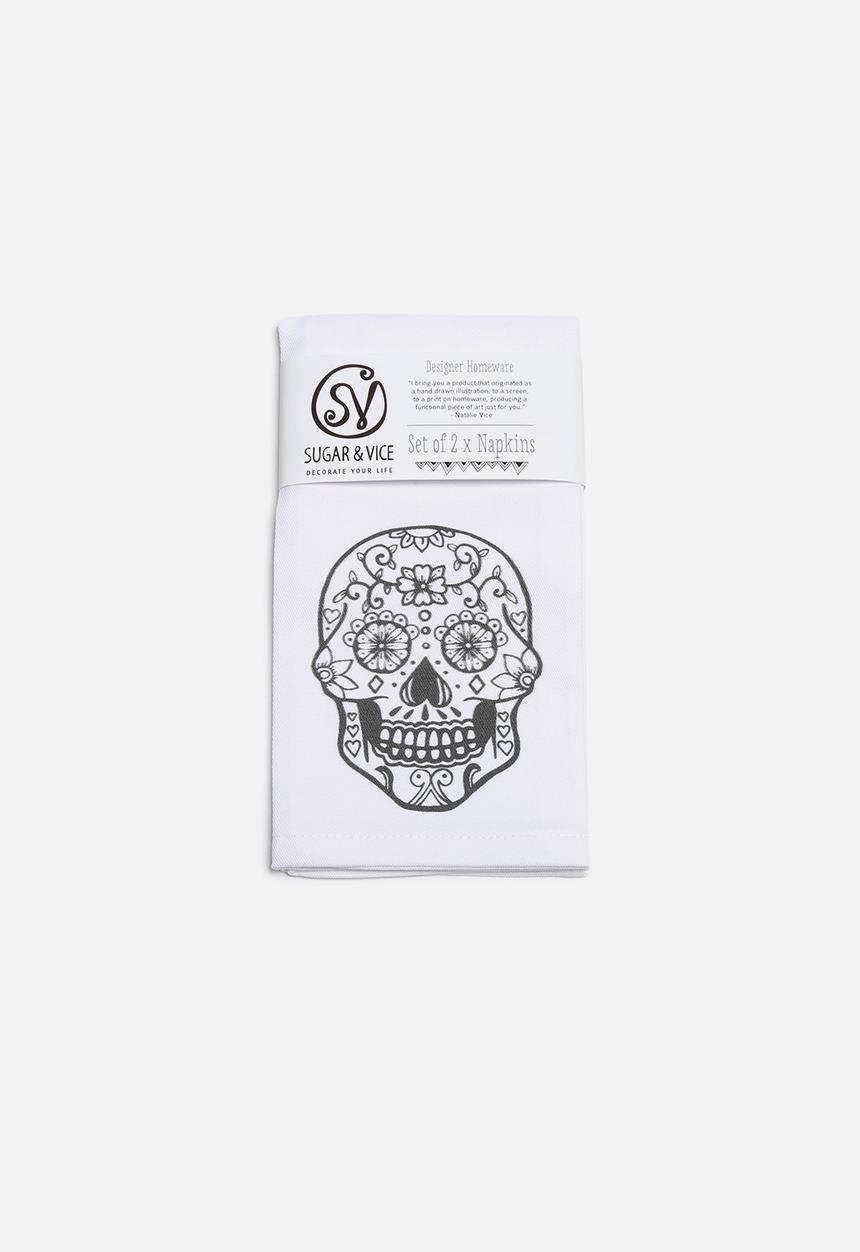 Sugar & Vice - Cape Sailor & Sugar Skull Napkins Set of 2