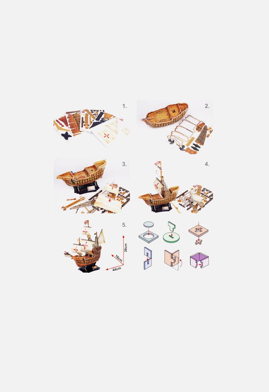 CubicFun - Santa Maria 3D Puzzle