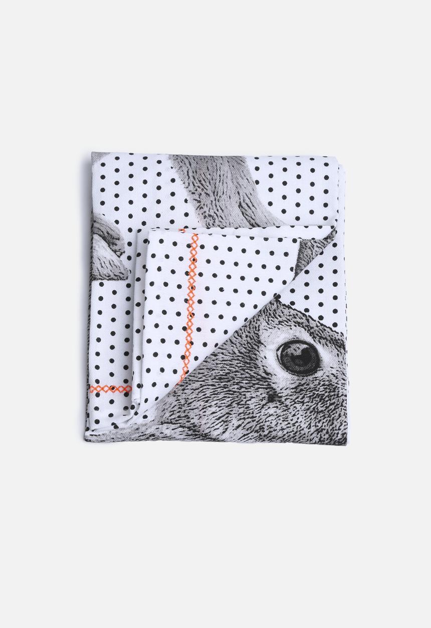Present Time - Dotty Rabbit Tea Towel