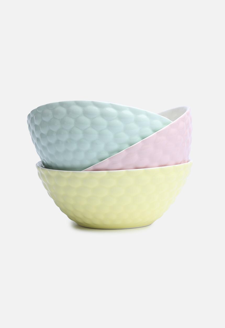 Urchin Art - Set of 3 Soft Pop Bowls