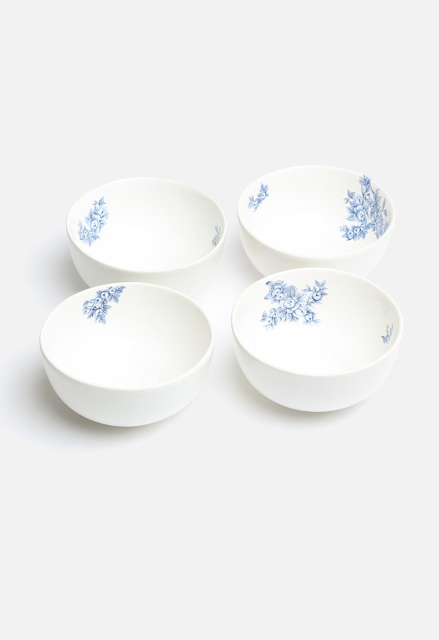 Urchin Art - Set of 4 Delft Bowls
