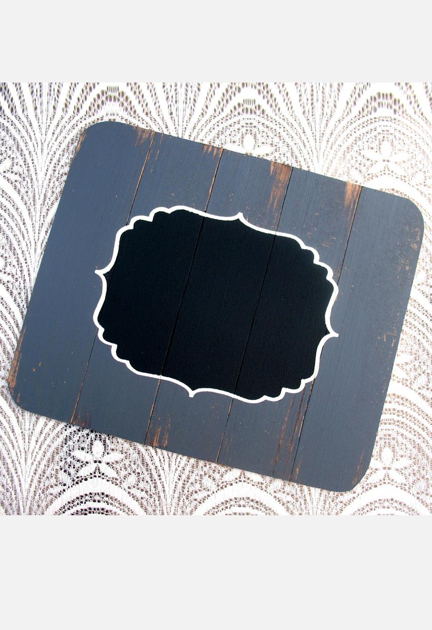 Mossie Handmade - Grey Chalk Board Placemat – Set of 4
