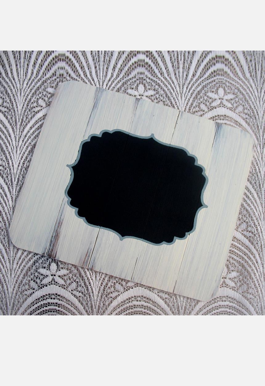 Mossie Handmade - Off-White Chalk Board Placemat – Set of 4