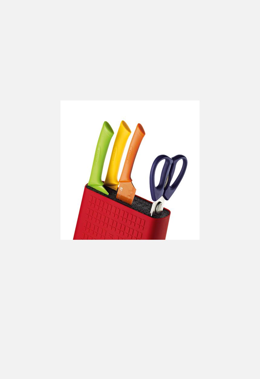 Amplifier Deco - Scanpan Knife Block – Red