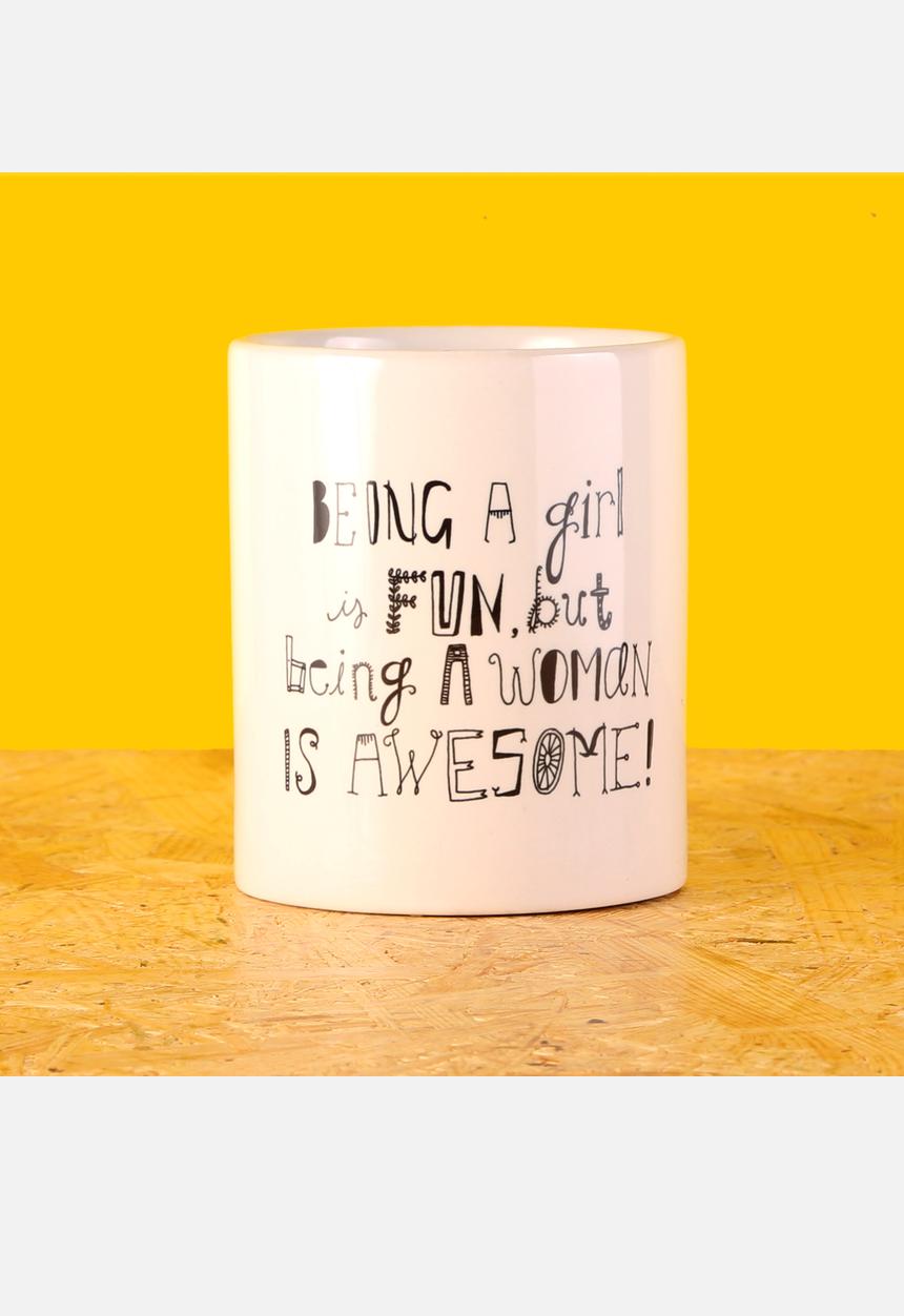 Charity Art Collab - Being A Girl Mug – Lauren Fowler