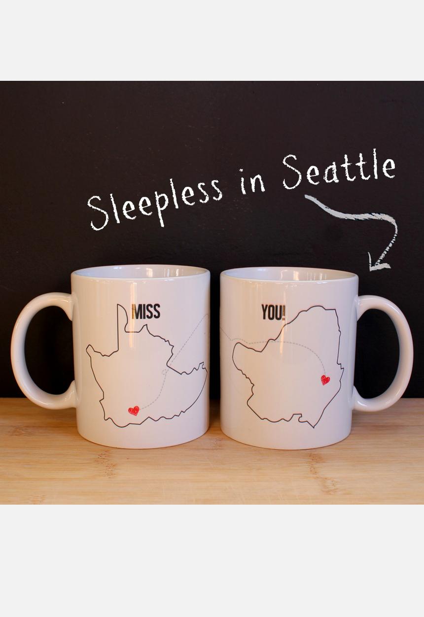 Inspiration Collection - Long Distance Love Mug – Black & Red
