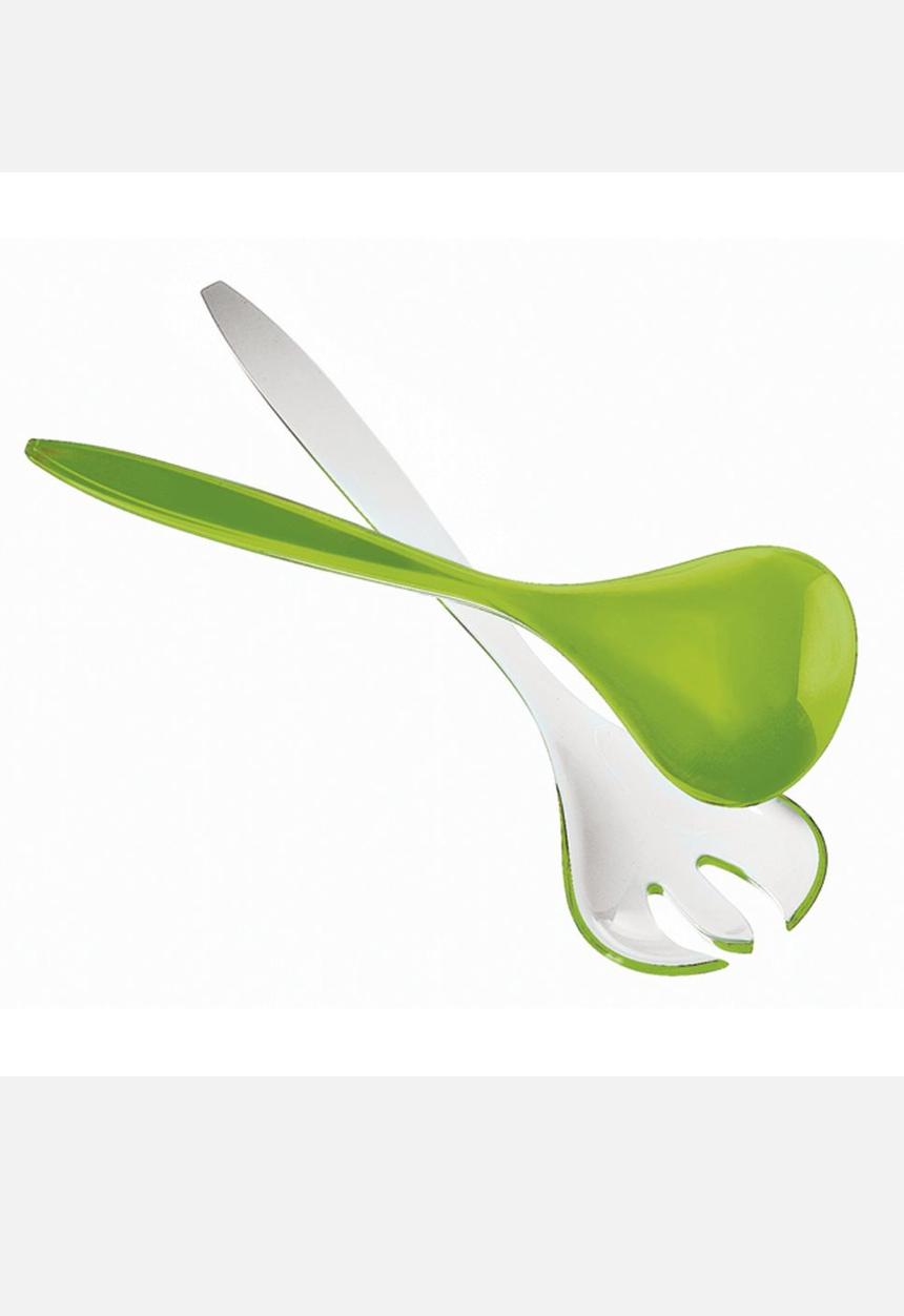 Guzzini in the Kitchen - Vintage 2 Tone Salad Servers – Green