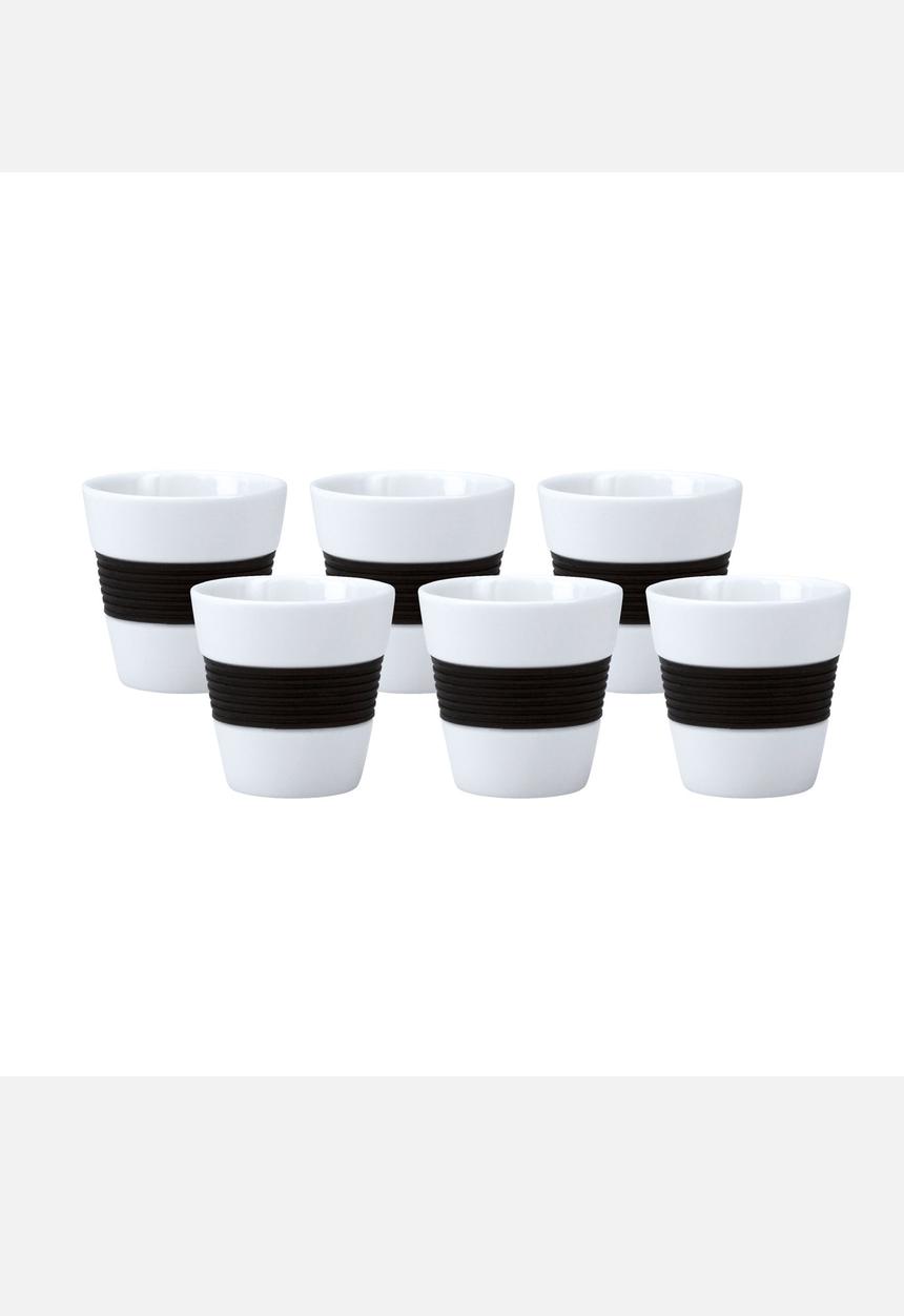 Colour Block Kitchen - Sunny Espresso Cup Set of 6 – Black
