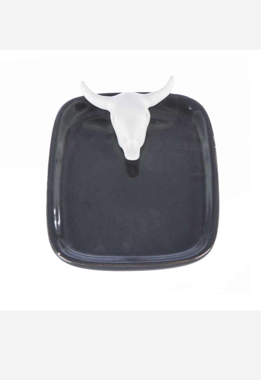 Ceramic Factory - Mini Biltong Tray – Dark Grey & White