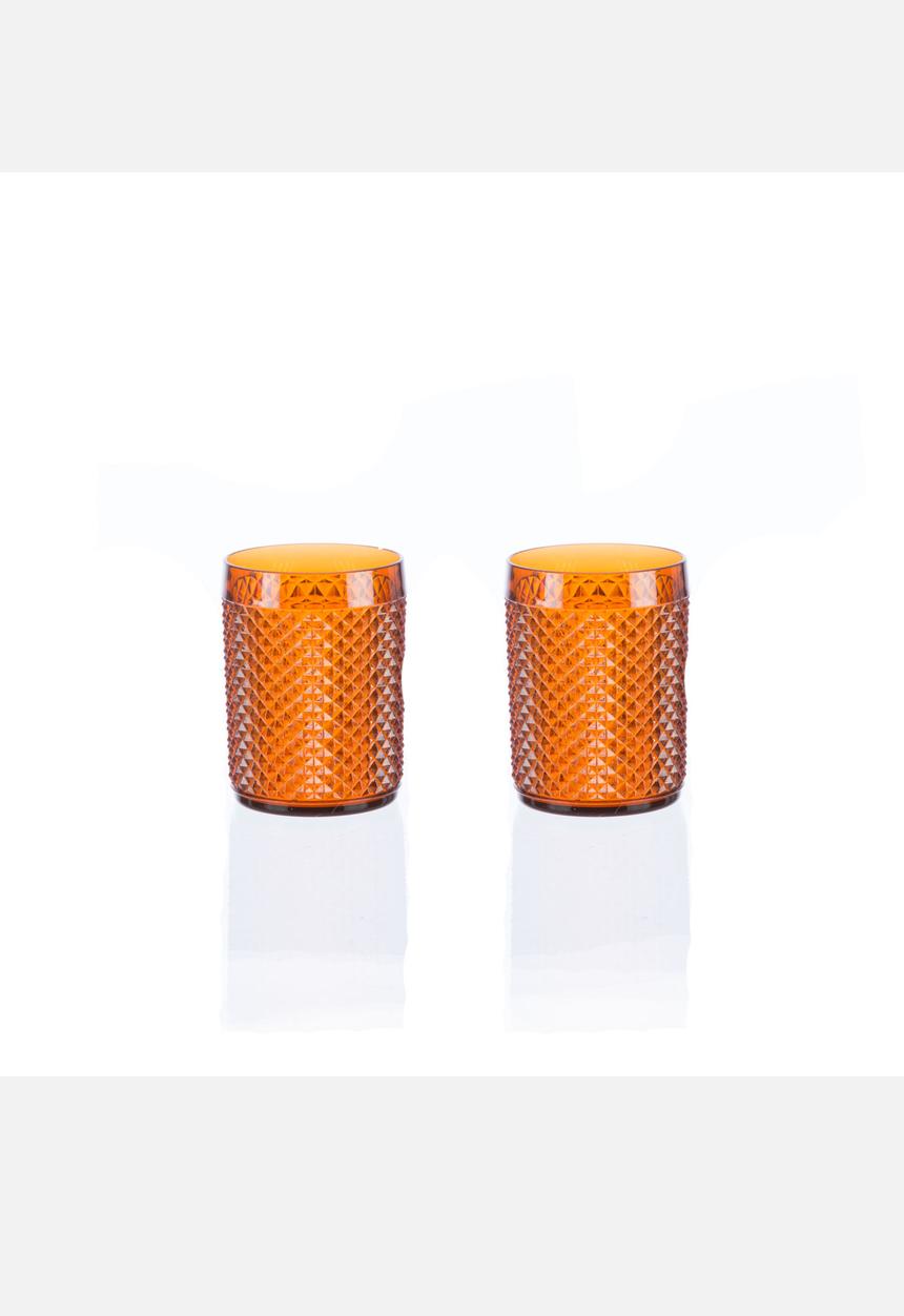 Summer Tabletop - Whiskey Glasses Set of 2 – Orange