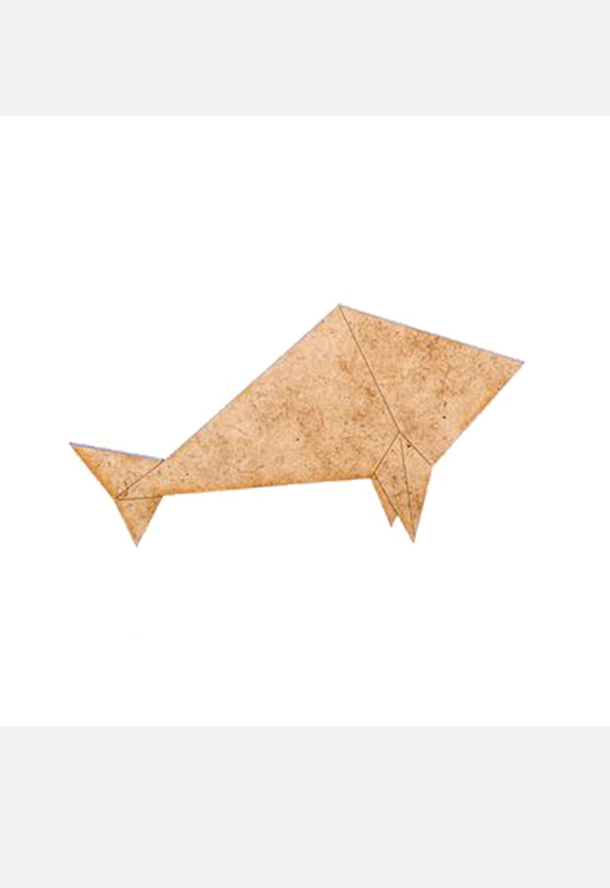 Wooden Table Trinkets - Origami Coasters Set – Natural