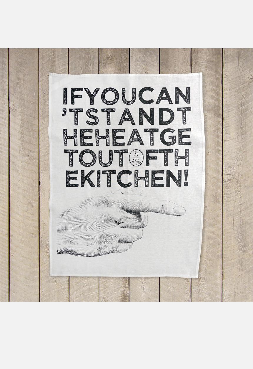 Kitchen Kit-Out - No. 19 Can’t Stand… Tea Towel – Charcoal