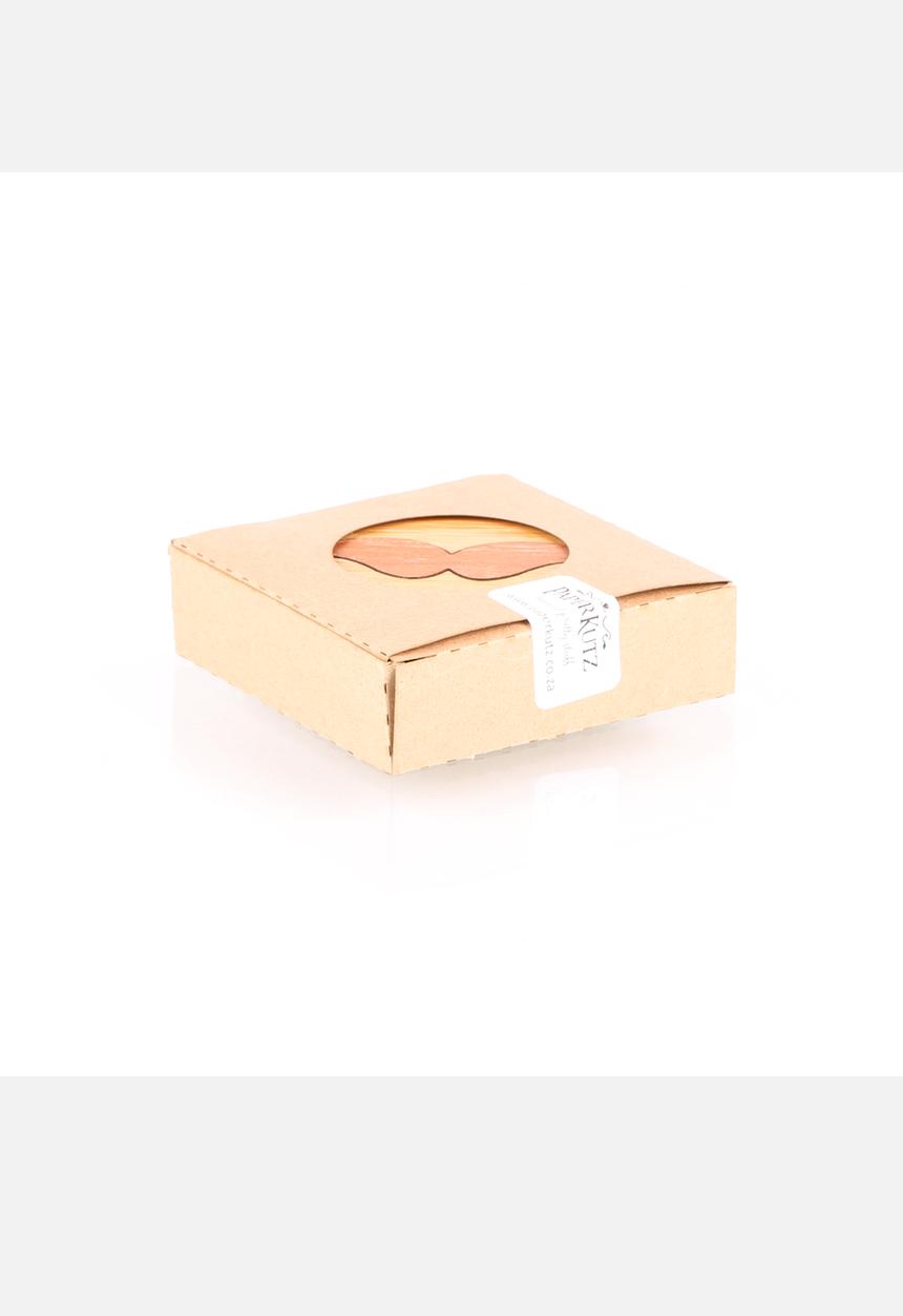 Big Blowout Sale - Moustache Coasters Set of 4 – Brown