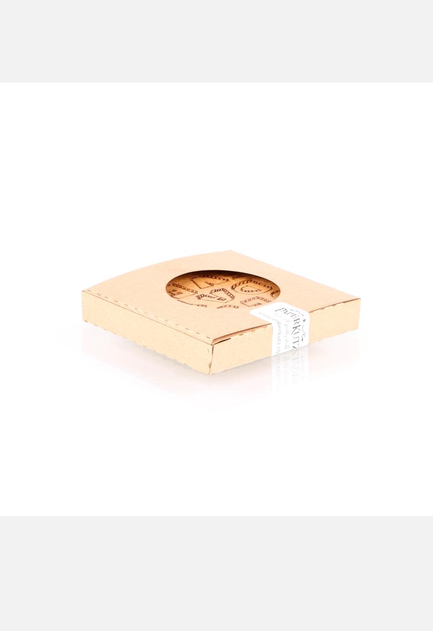 Big Blowout Sale - Hashtag Coasters Set of 4 – Brown