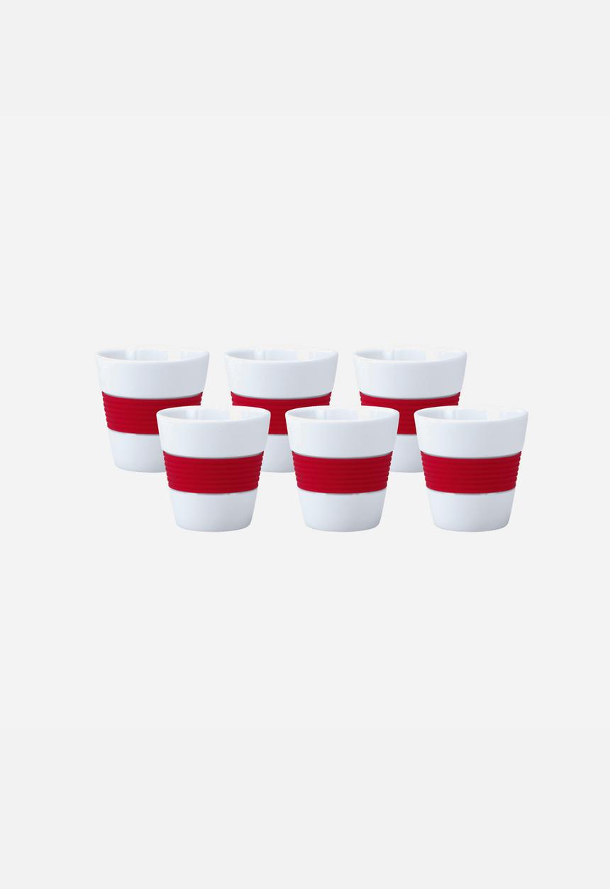 Contento - Sunny Espresso Cup Set of 6 – Red