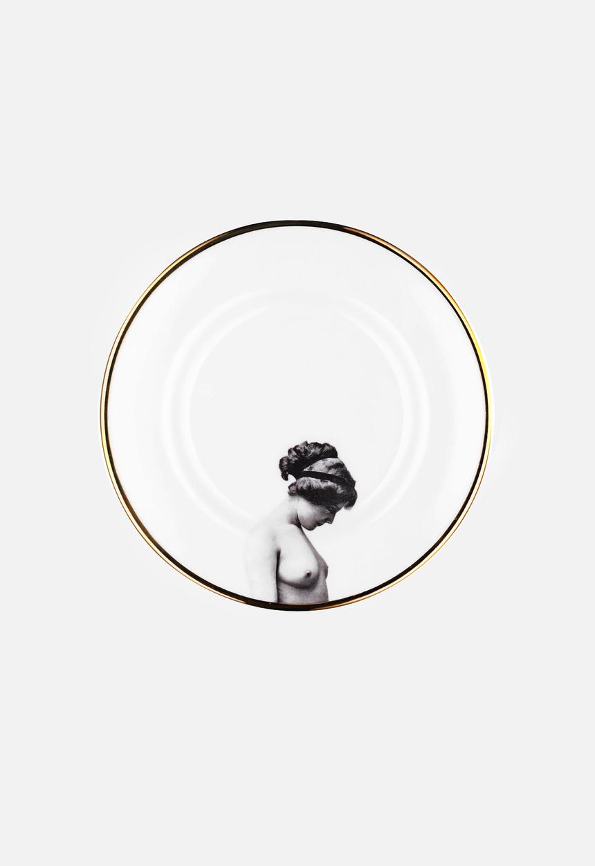Melody Rose Ceramics - Girl Salad Plate – Black & White